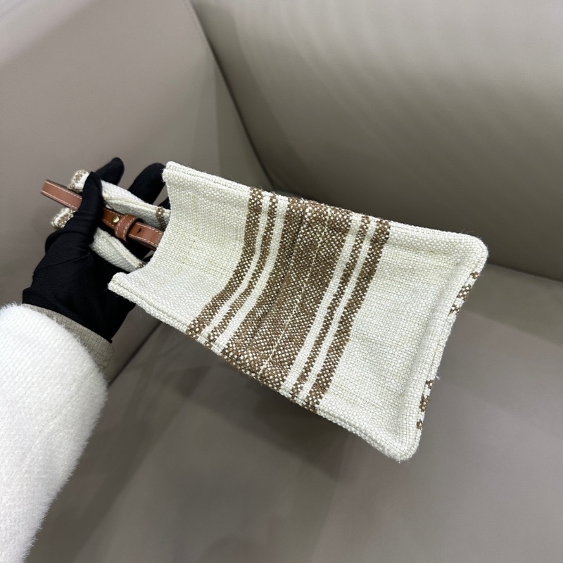 Celine cabas thais米色帆布tote小號26*19   98新配件塵袋盒子-4