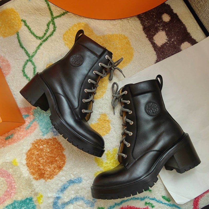 Hermes馬丁靴愛馬仕黑色Bridge及踝靴愛馬仕系37碼-0