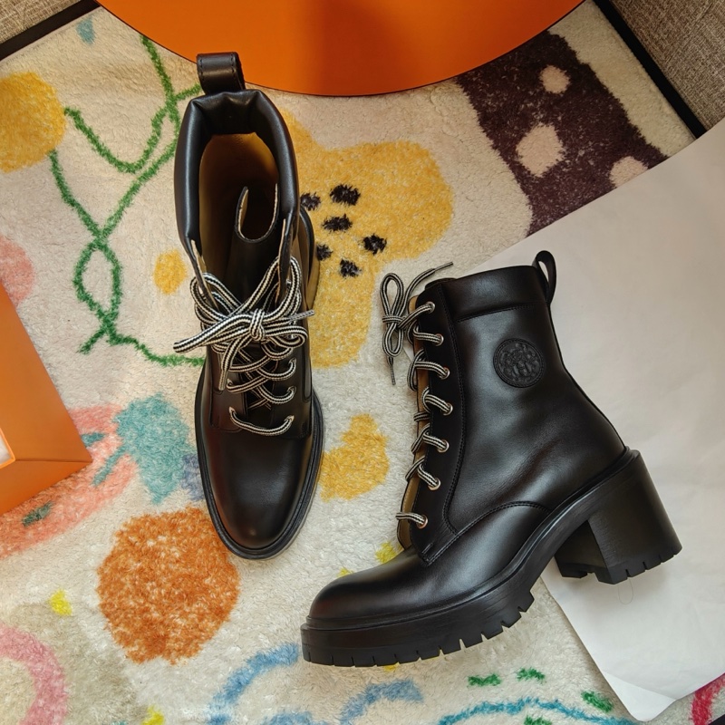 Hermes馬丁靴愛馬仕黑色Bridge及踝靴愛馬仕系37碼-1