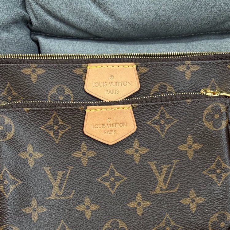 LouisVuitton路易威登 老花五合一 粉肩帶 無附件-4