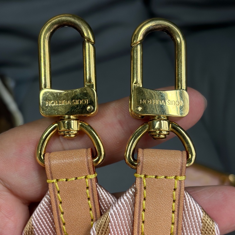 LouisVuitton路易威登 老花五合一 粉肩帶 無附件-5