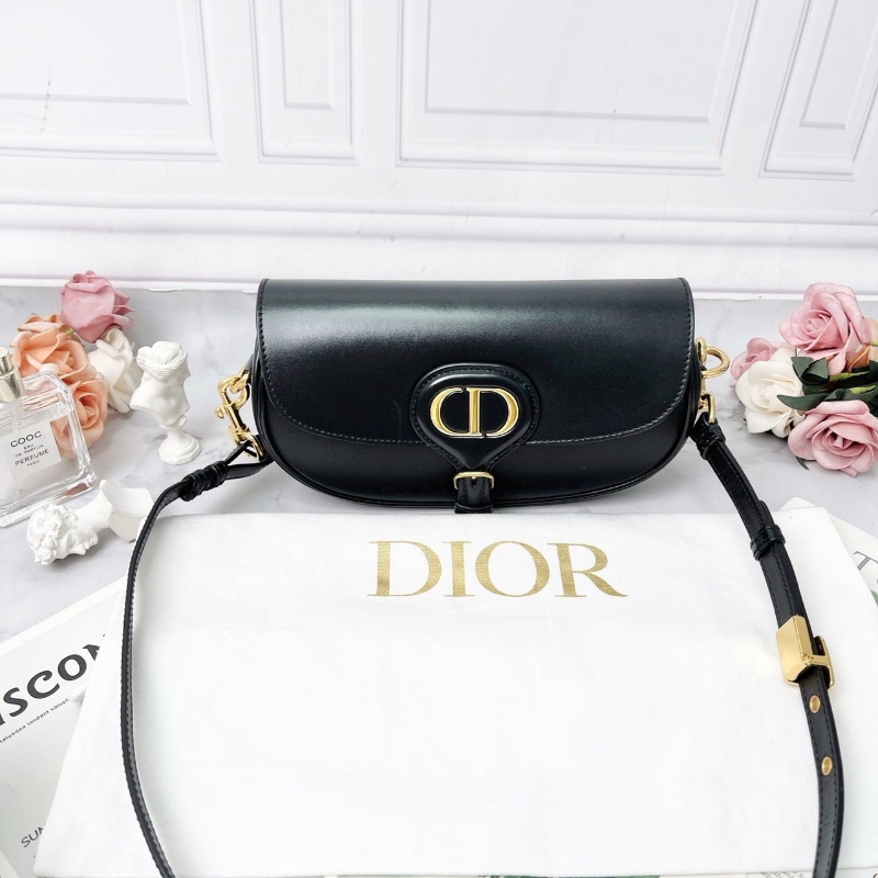 DIOR 黑色Bobby East-West系列新月包20×11×5cm 98新配件塵袋保卡-1