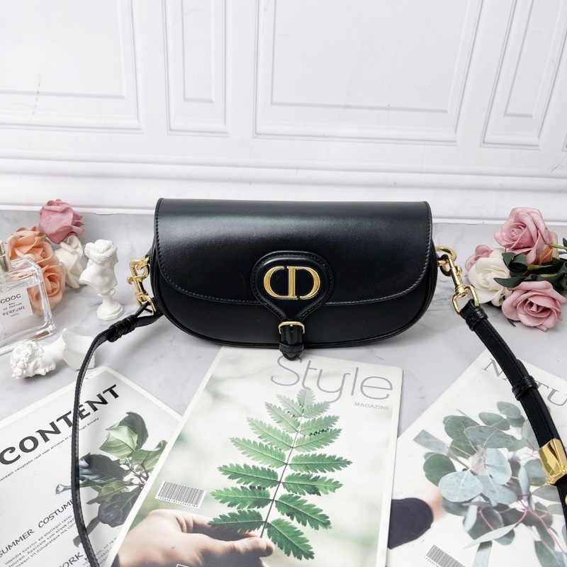 DIOR 黑色Bobby East-West系列新月包20×11×5cm 98新配件塵袋保卡-5
