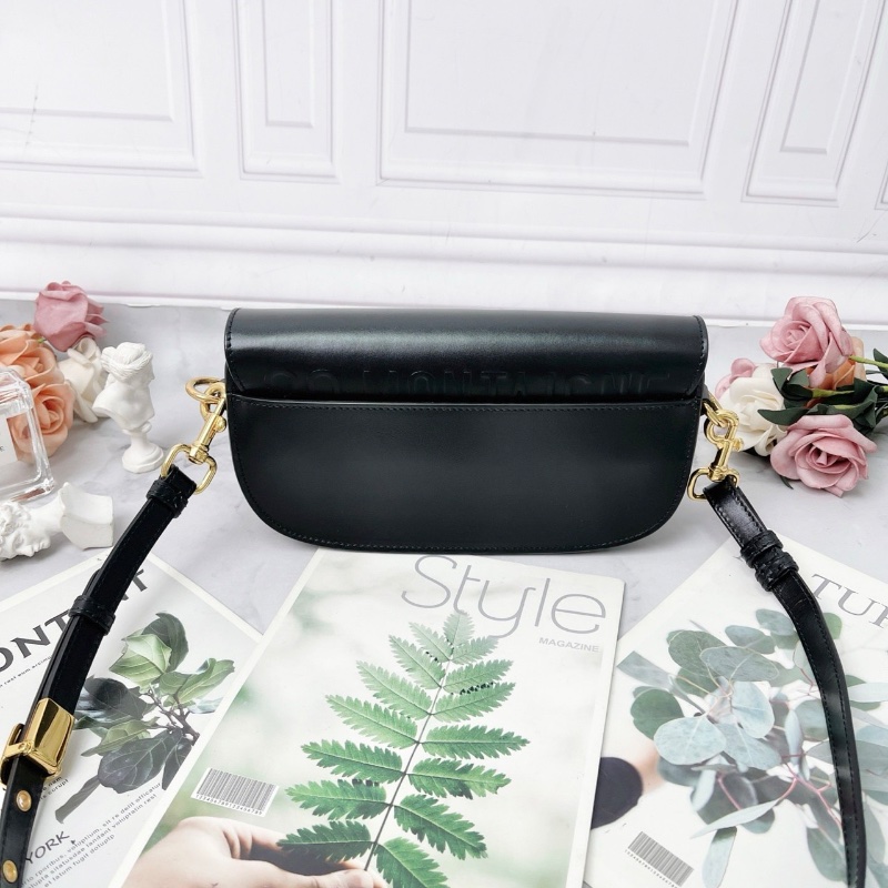 DIOR 黑色Bobby East-West系列新月包20×11×5cm 98新配件塵袋保卡-6