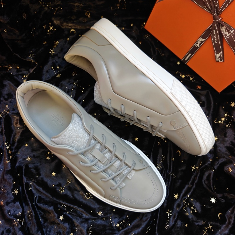 Hermes男鞋休閒鞋愛馬仕Irwin灰色42碼板鞋 42-1