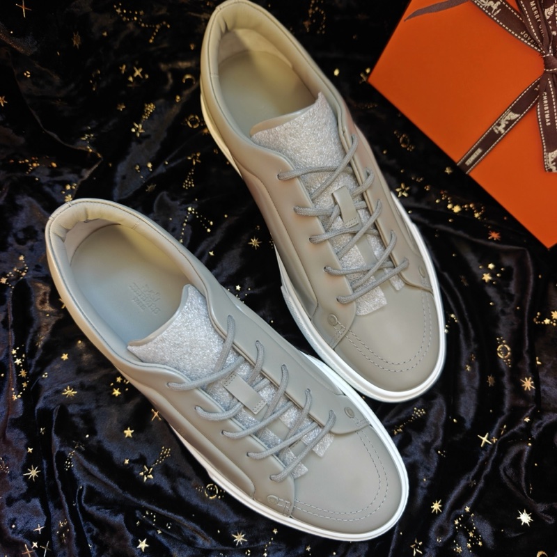 Hermes男鞋休閒鞋愛馬仕Irwin灰色42碼板鞋 42-2