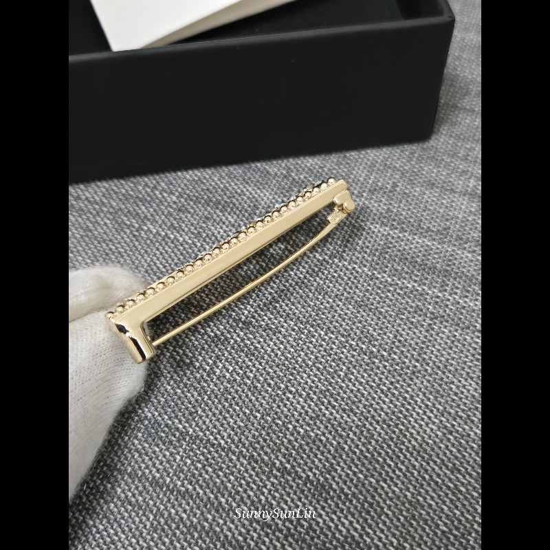 CHANEL 香奈兒 水鑽字母胸針-5