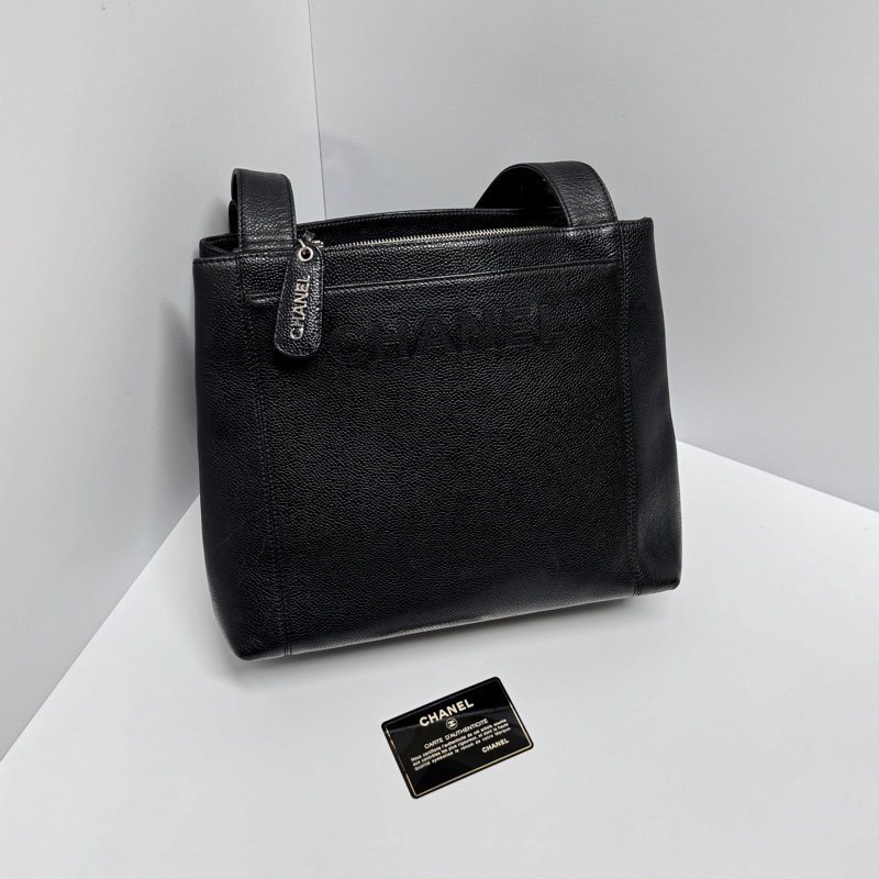 【超！級！新】Chanel 魚子醬牛皮 肩背托特包（專櫃261,300）-9