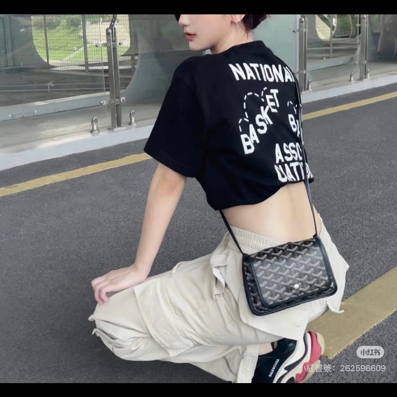 Goyard Plumet Pocket Wallet 經典黑配棕 信封包-3