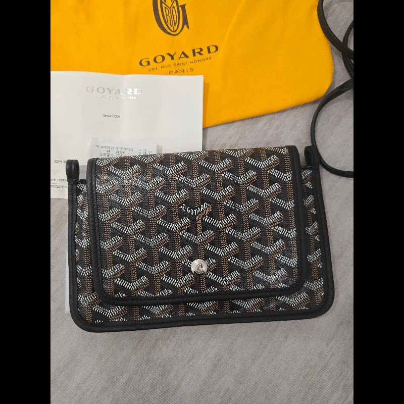 Goyard Plumet Pocket Wallet 經典黑配棕 信封包-5