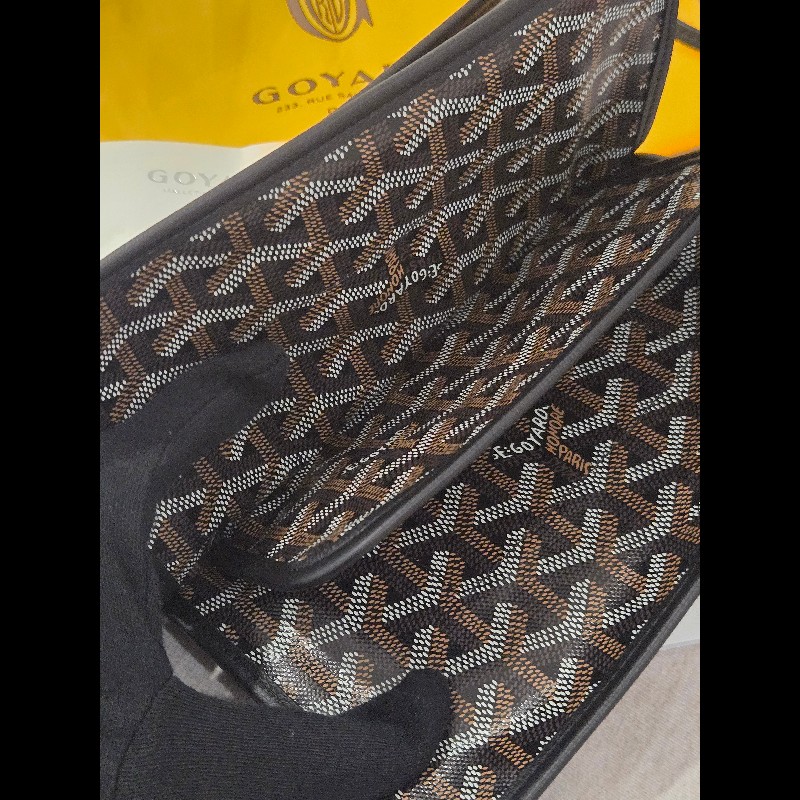 Goyard Plumet Pocket Wallet 經典黑配棕 信封包-14