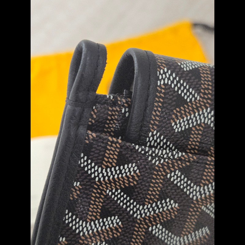 Goyard Plumet Pocket Wallet 經典黑配棕 信封包-21