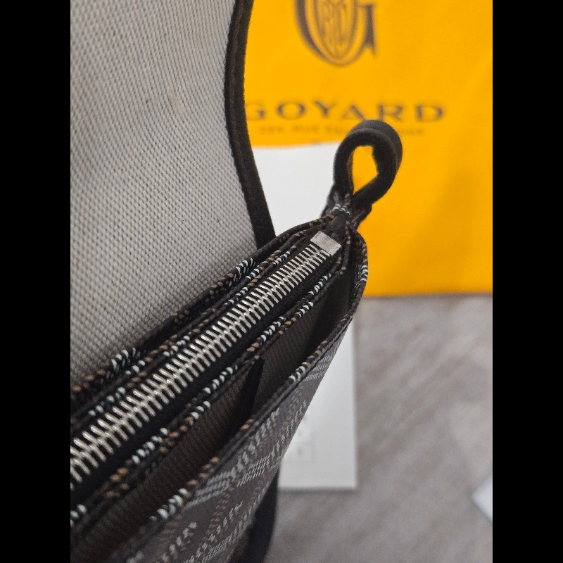 Goyard Plumet Pocket Wallet 經典黑配棕 信封包-26