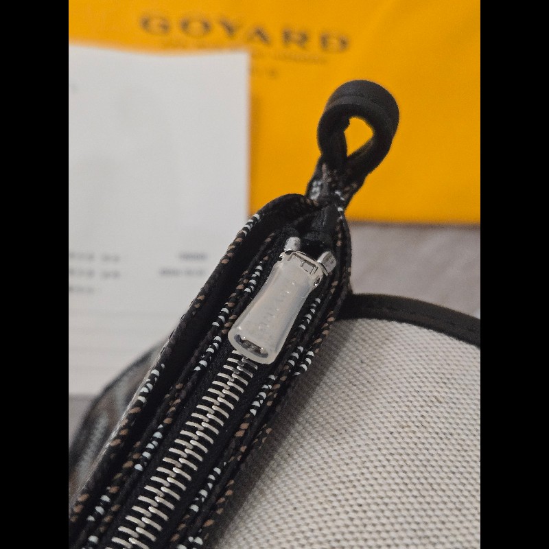 Goyard Plumet Pocket Wallet 經典黑配棕 信封包-27