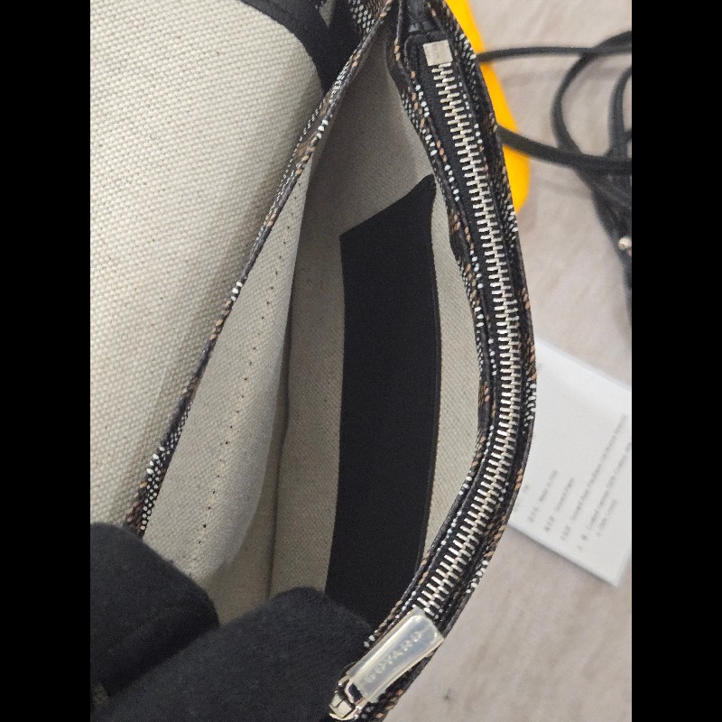 Goyard Plumet Pocket Wallet 經典黑配棕 信封包-30