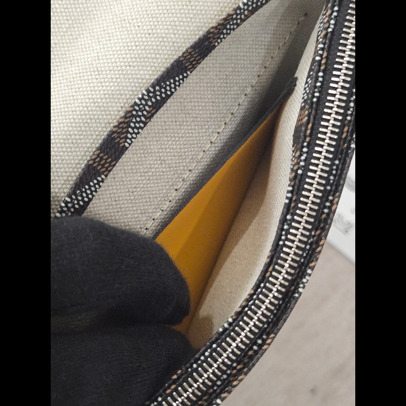 Goyard Plumet Pocket Wallet 經典黑配棕 信封包-31