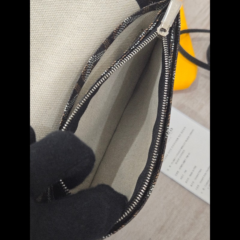 Goyard Plumet Pocket Wallet 經典黑配棕 信封包-32