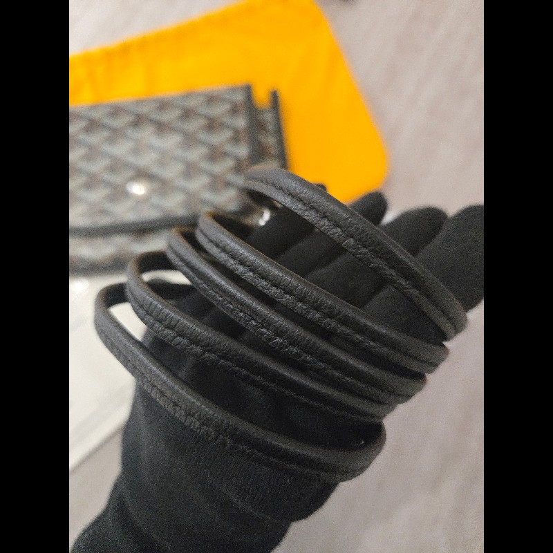 Goyard Plumet Pocket Wallet 經典黑配棕 信封包-36