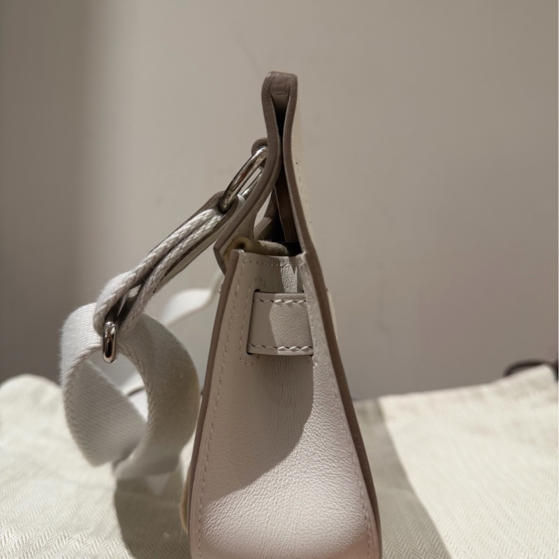 Hermes 愛馬仕 吉普賽 Jypsiere mini 淺灰色b刻 銀扣-3