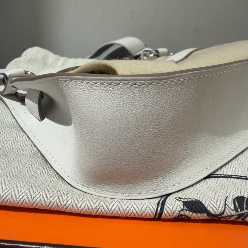 Hermes 愛馬仕 吉普賽 Jypsiere mini 淺灰色b刻 銀扣-6