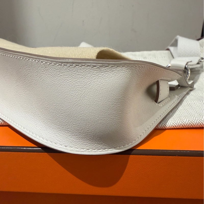 Hermes 愛馬仕 吉普賽 Jypsiere mini 淺灰色b刻 銀扣-7