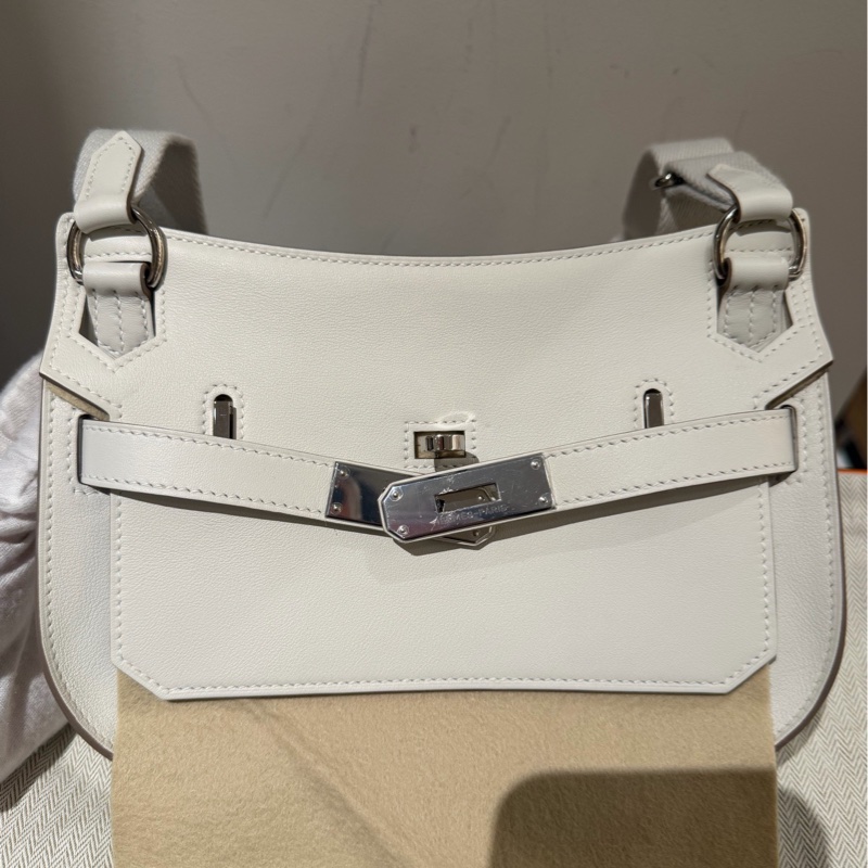 Hermes 愛馬仕 吉普賽 Jypsiere mini 淺灰色b刻 銀扣-11