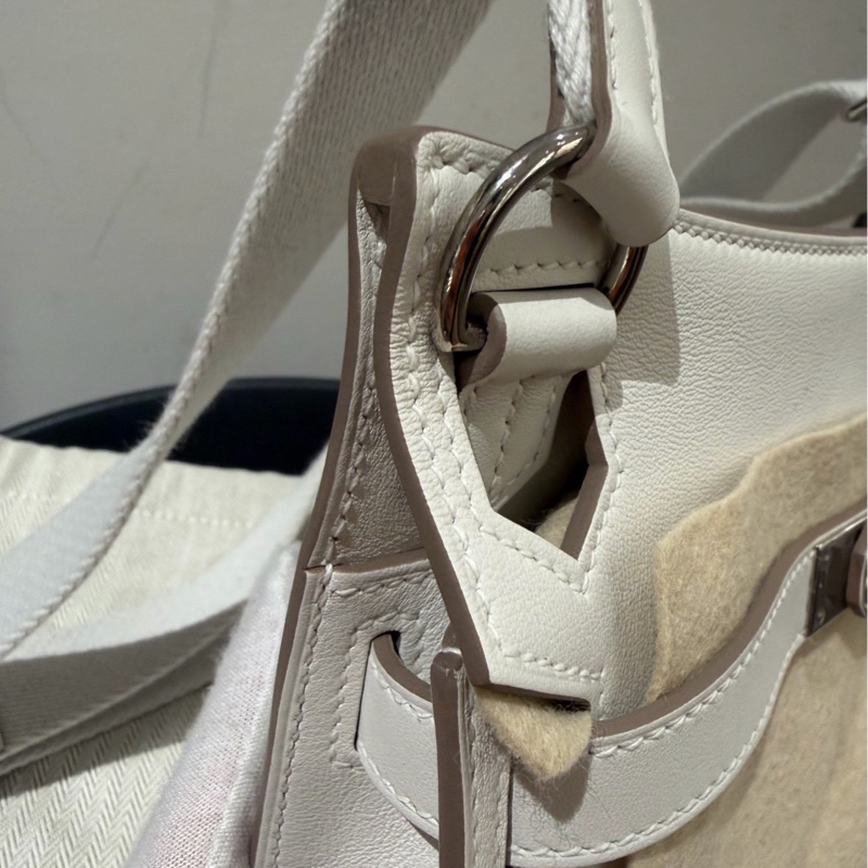 Hermes 愛馬仕 吉普賽 Jypsiere mini 淺灰色b刻 銀扣-16