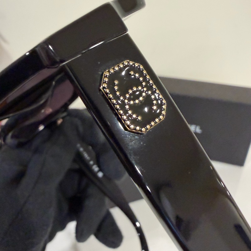 Chanel 鑲鑽logo墨鏡 顏色超漂亮🩷-6