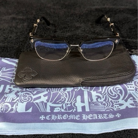 Chrome Hearts - EVAGILIST眉框眼鏡銀色