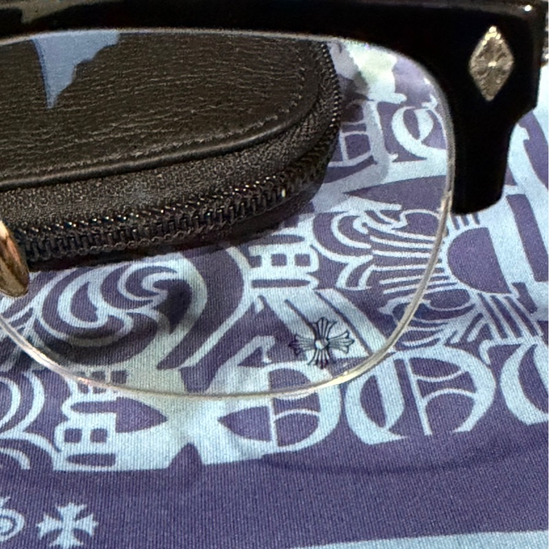 Chrome Hearts - EVAGILIST眉框眼鏡銀色-10