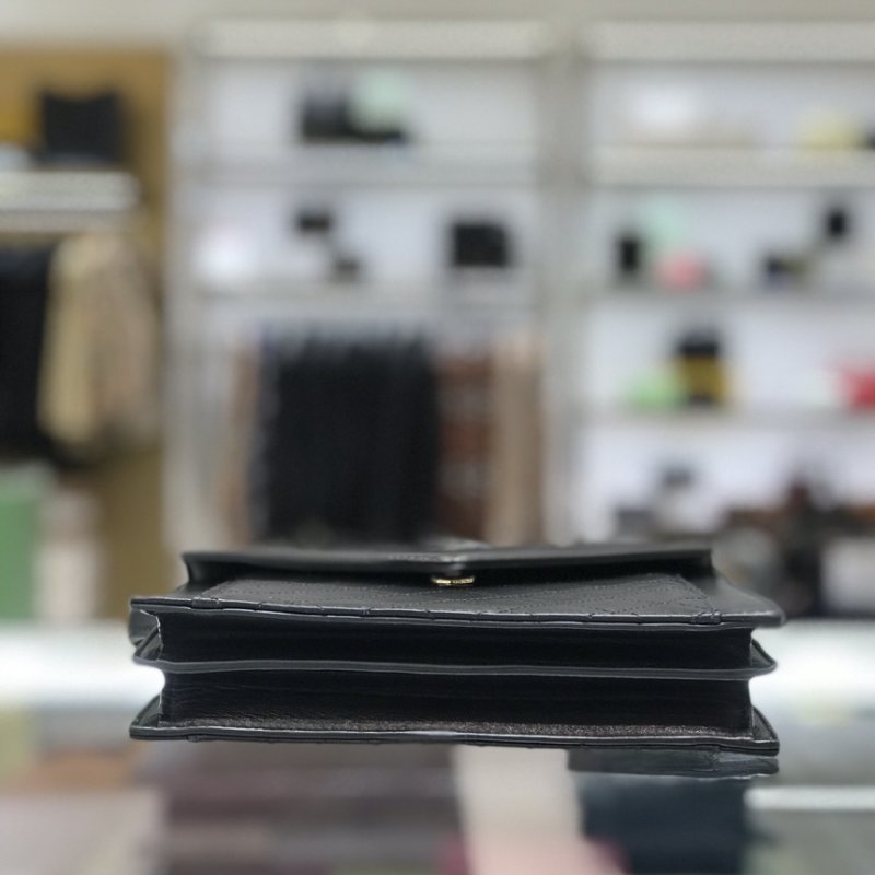 ⏰限時特賣價🌺Saint Lauent 685574 YSL 絎縫小羊皮迷你Gaby 包 黑色-8