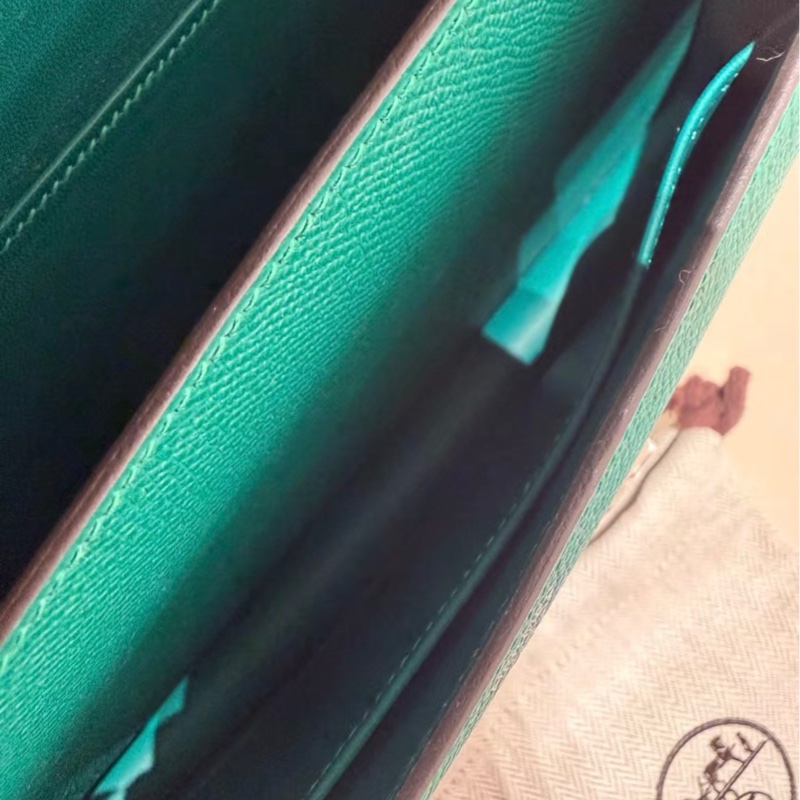 爱马仕横版康康 Constance elan 帝皇绿银扣 极品成色-5