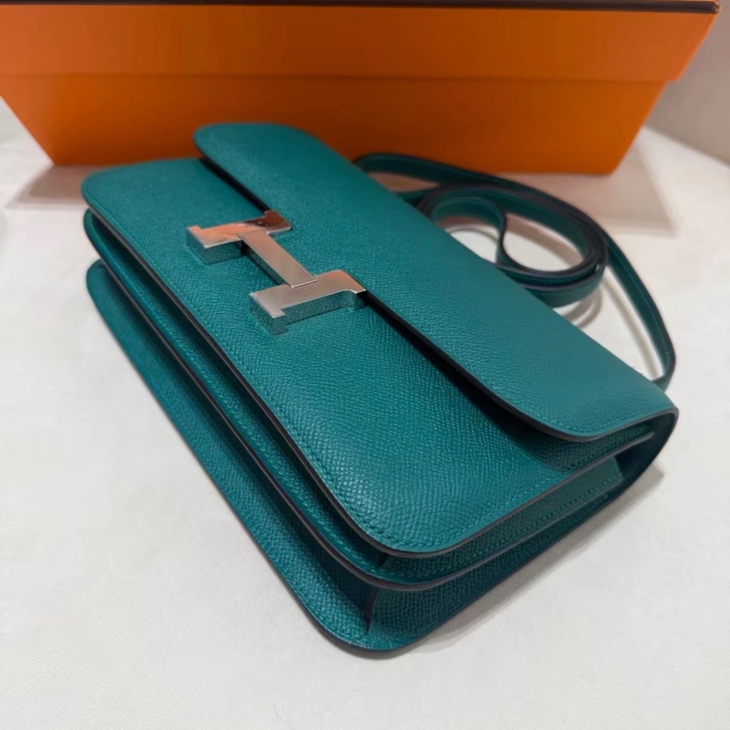 爱马仕横版康康 Constance elan 帝皇绿银扣 极品成色-6