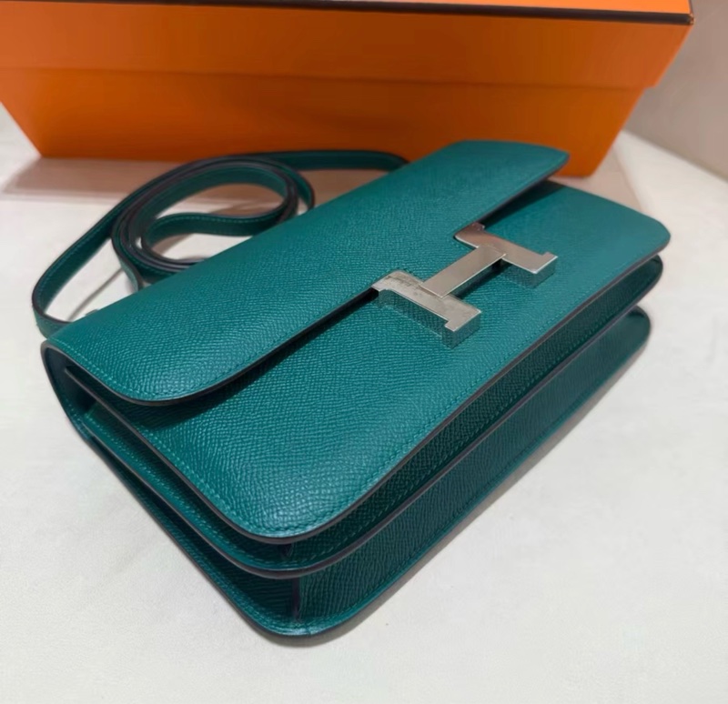 爱马仕横版康康 Constance elan 帝皇绿银扣 极品成色-7