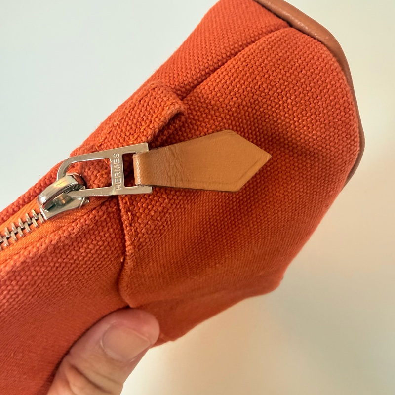 ✔️ Hermès 愛馬仕 mini Bolide 化妝包／手拿包／洗漱包-4