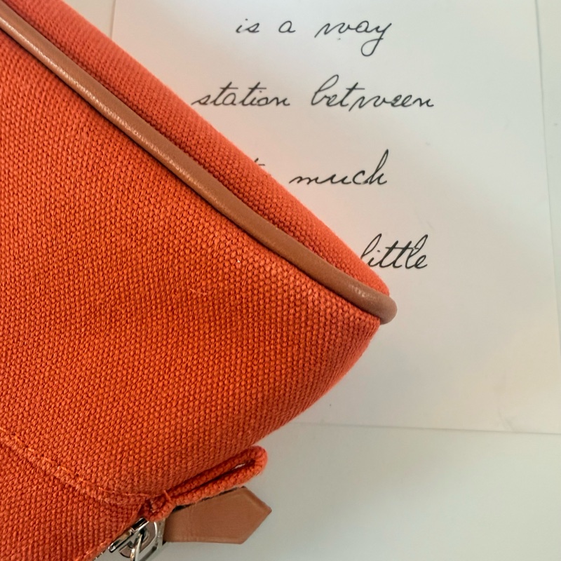 ✔️ Hermès 愛馬仕 mini Bolide 化妝包／手拿包／洗漱包-7