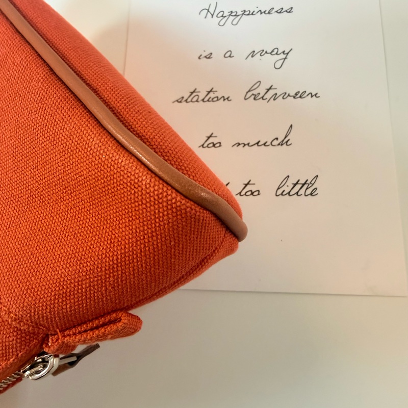 ✔️ Hermès 愛馬仕 mini Bolide 化妝包／手拿包／洗漱包-8