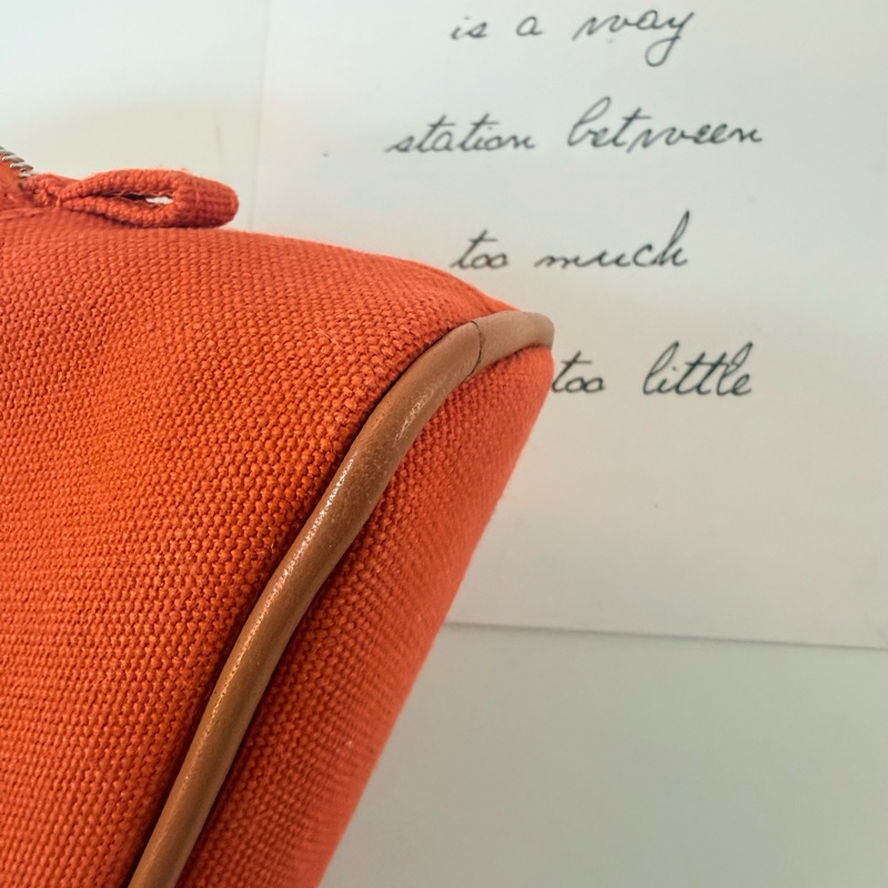 ✔️ Hermès 愛馬仕 mini Bolide 化妝包／手拿包／洗漱包-9