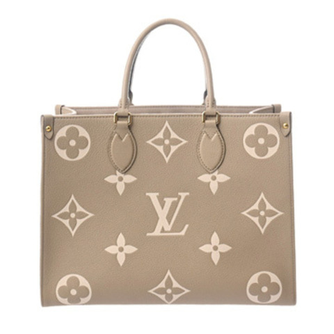 路易威登 (LOUIS VUITTON) Monogram Empreinte OnTheGo MM Tourtrell Creme M45494 女士真皮手提包 A 級二手 Ginzo