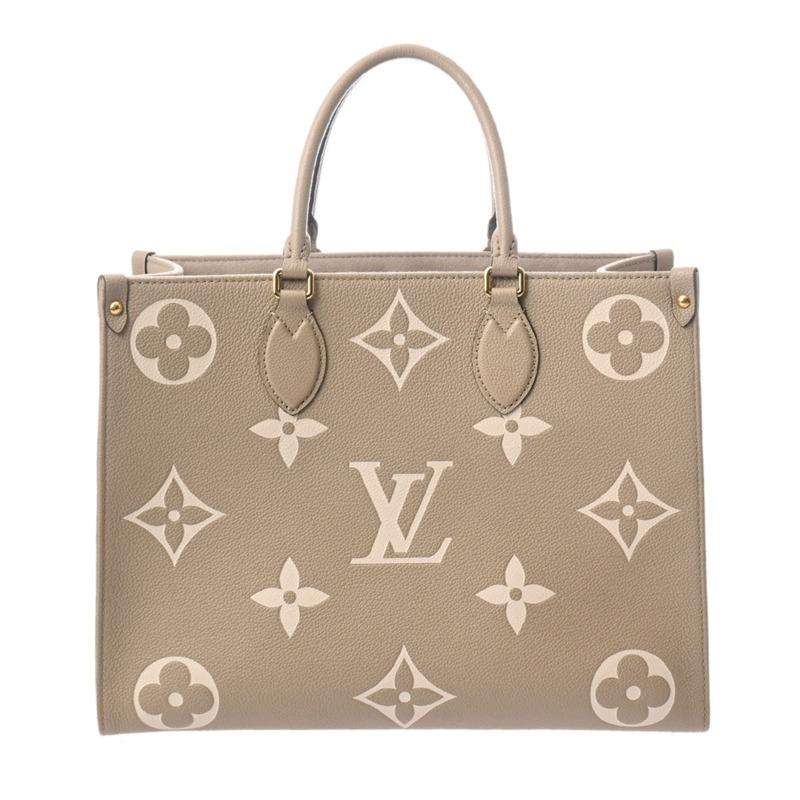 路易威登 (LOUIS VUITTON) Monogram Empreinte OnTheGo MM Tourtrell Creme M45494 女士真皮手提包 A 級二手 Ginzo-1