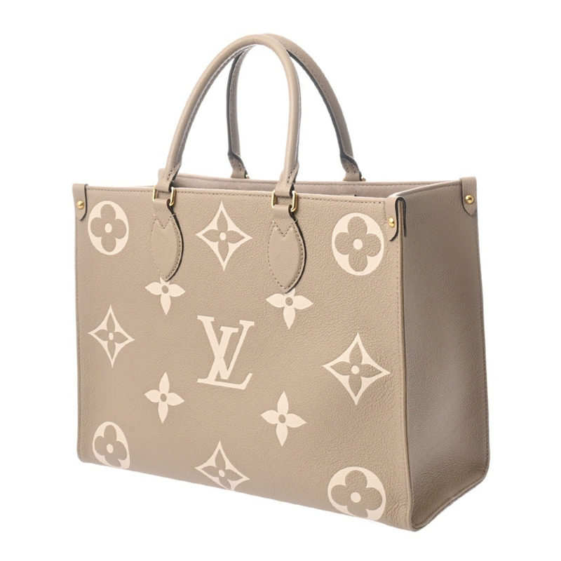 路易威登 (LOUIS VUITTON) Monogram Empreinte OnTheGo MM Tourtrell Creme M45494 女士真皮手提包 A 級二手 Ginzo-2