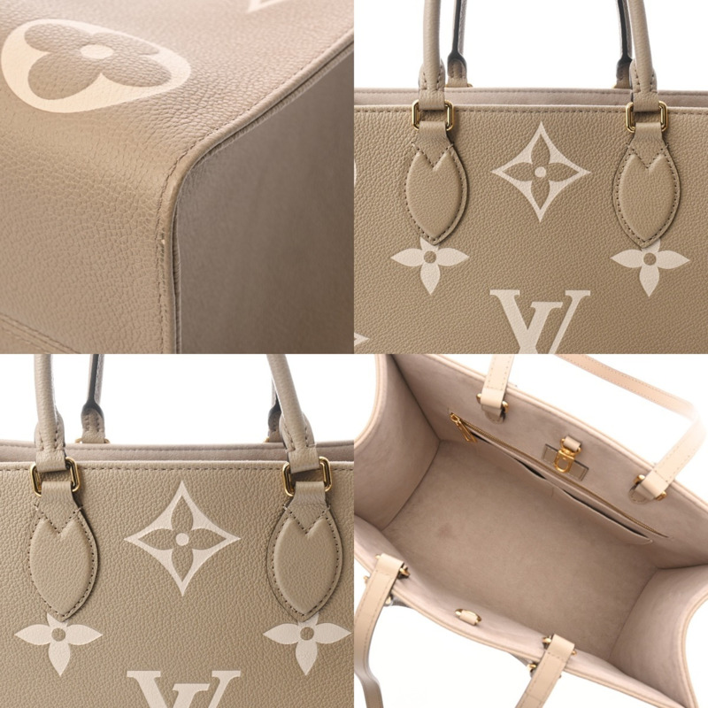 路易威登 (LOUIS VUITTON) Monogram Empreinte OnTheGo MM Tourtrell Creme M45494 女士真皮手提包 A 級二手 Ginzo-9