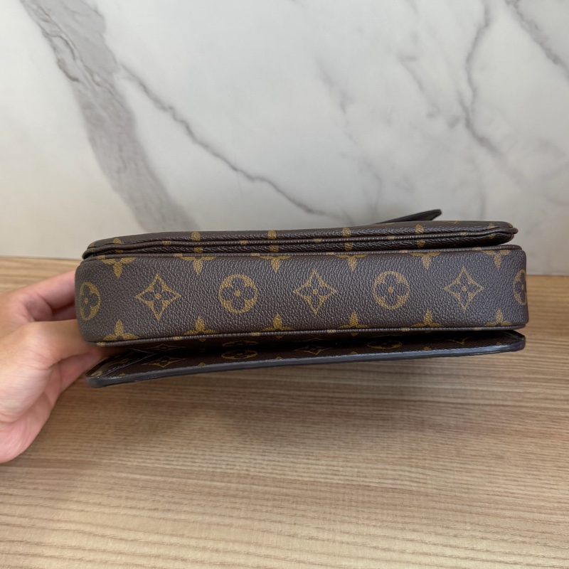 （經典款）LV 老花郵差包 晶片款式-6