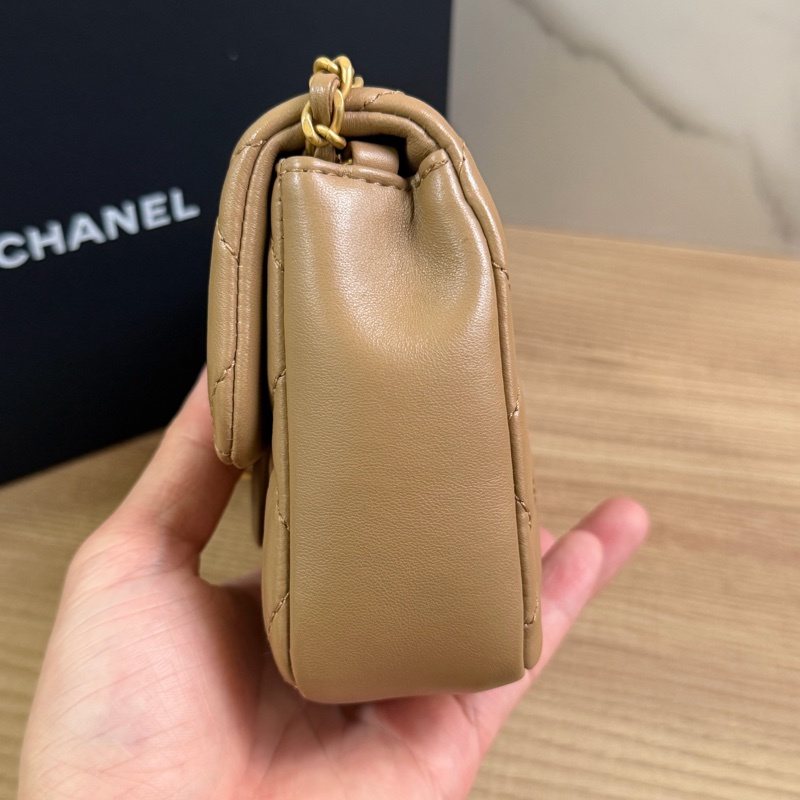 （超推薦）香奈兒 22B cf mini 愛心鏈條包 晶片款式-3