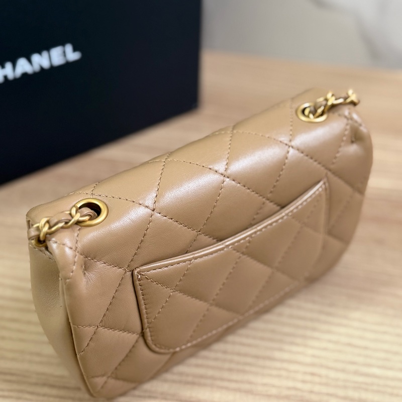 （超推薦）香奈兒 22B cf mini 愛心鏈條包 晶片款式-5