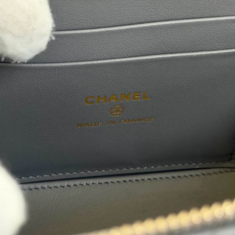 （市場稀有）香奈兒 22B 復古手柄長盒子 質感灰色-20