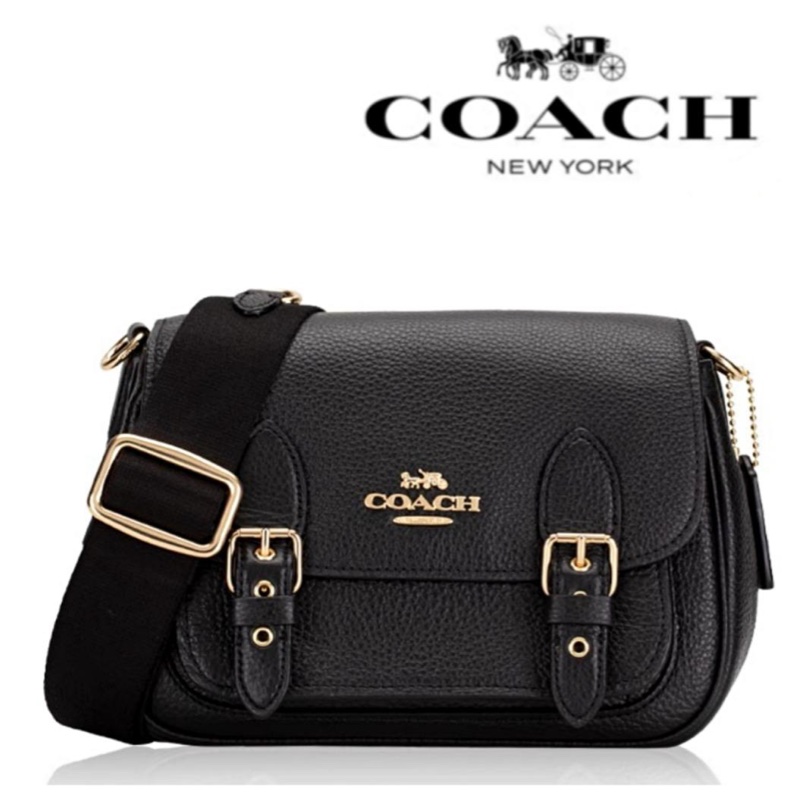 COACH 牛皮 翻蓋郵差包 加拿大代購 真皮斜背包 加拿大代購🇨🇦附保卡吊牌｜淘氣善良・尋寶-3