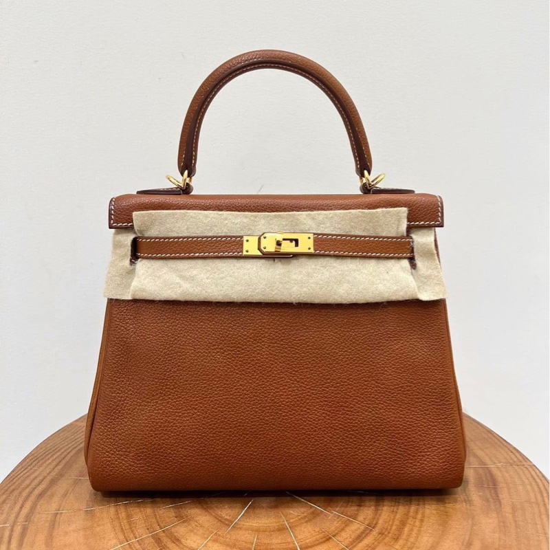 Hermes 愛馬仕 Kelly 25 福寶馬鞍皮 金釦 Z刻-4
