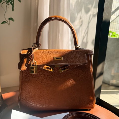 Hermes 愛馬仕 Kelly 25 福寶馬鞍皮 金釦 Z刻