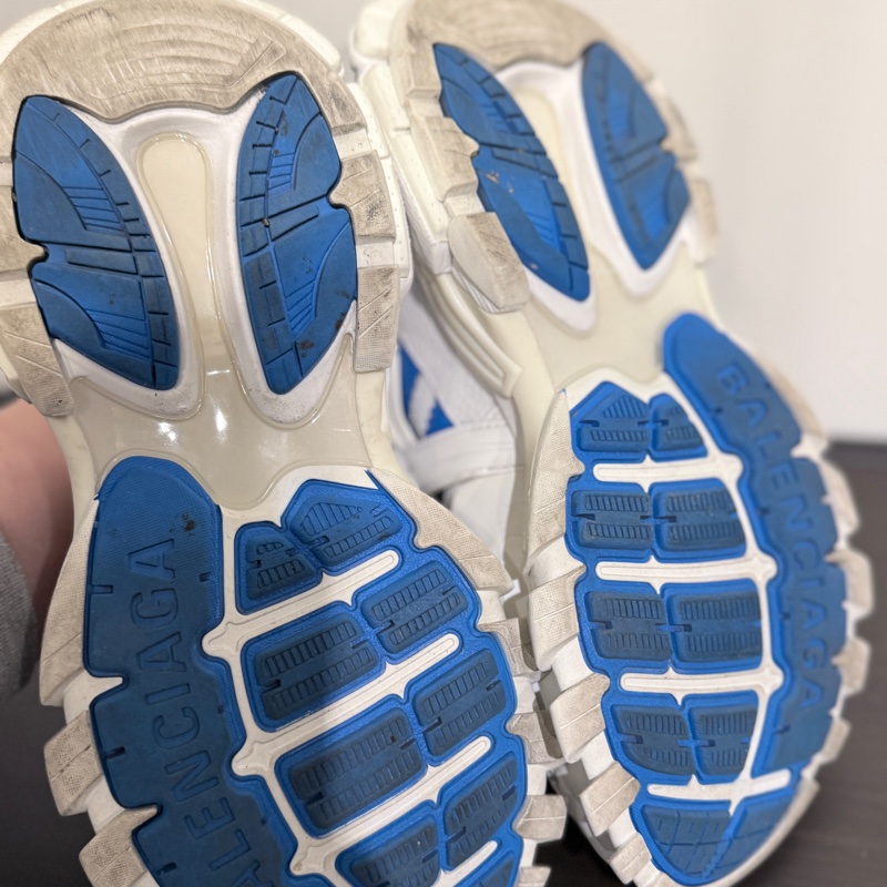 Balenciaga✨Track 3.0白藍色 Adidas聯名巴黎三葉草休閒鞋老爹鞋 #40-8